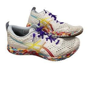 ASICS Women's Gel-Noosa Tri 12 Running Shoes Size 7.5 White/Classic Red 1012A578